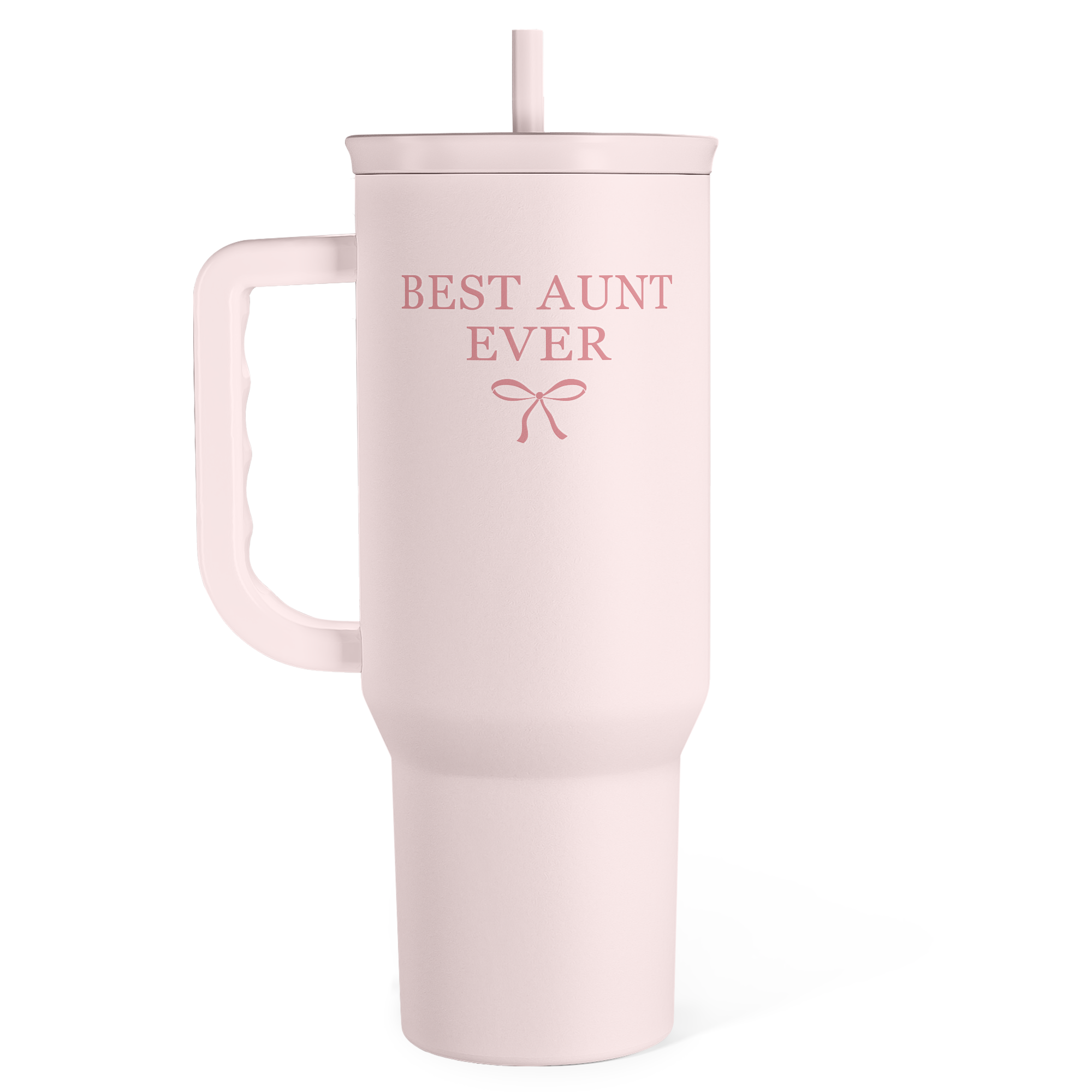 Gift for Aunt - Best Aunt Stainless Steel Tumbler with Handle, Travel Coffee Mug for Moms - Aunts Gifts for Birthday Christmas Mothers Day, 40oz