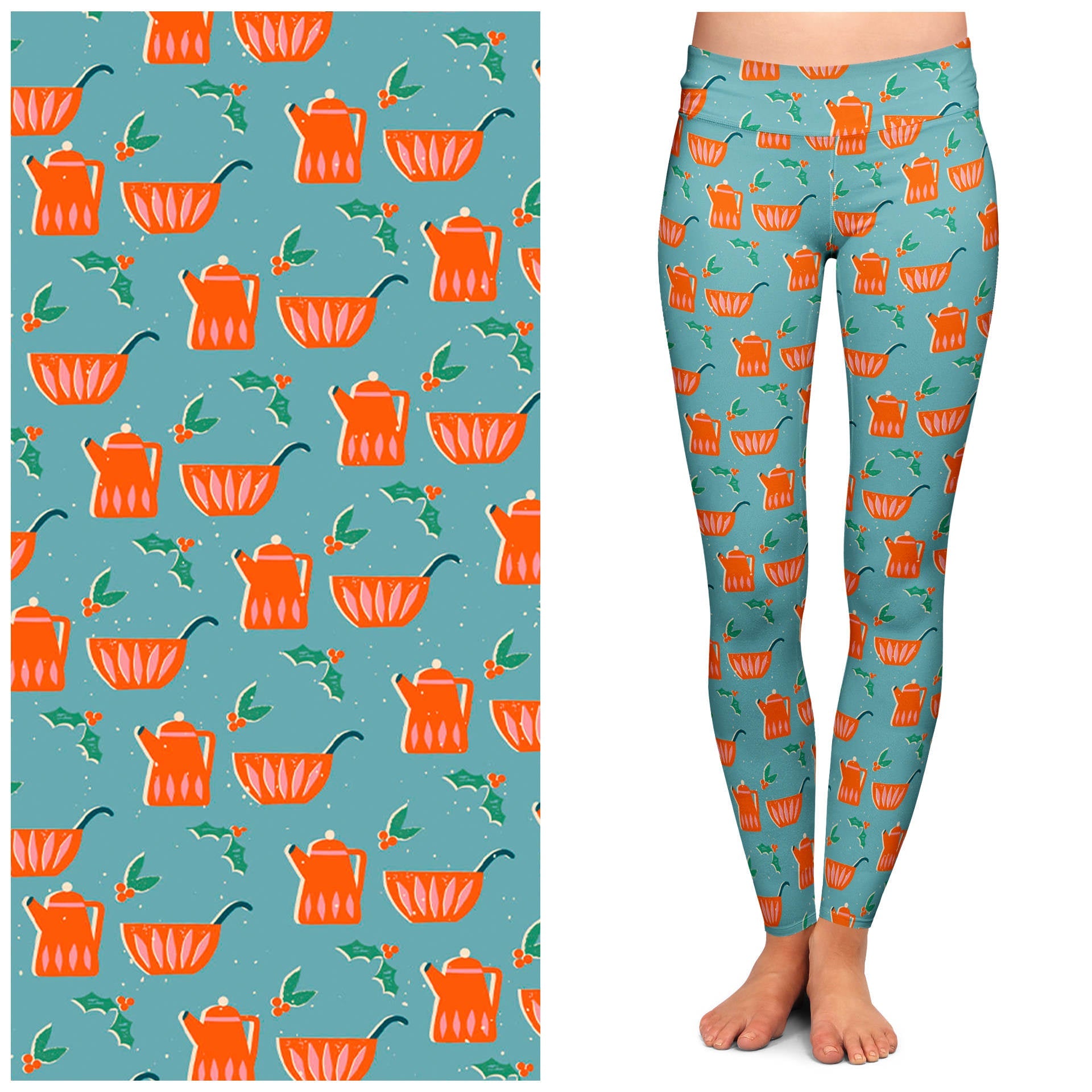 "Winter Wonderland Warmer" Buttery Soft Leggings by Lipstick & Chrome